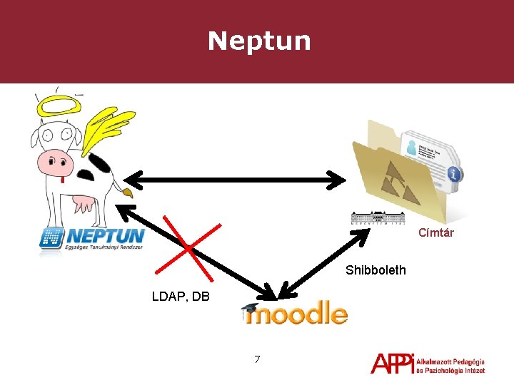 Neptun Címtár Shibboleth LDAP, DB 7 