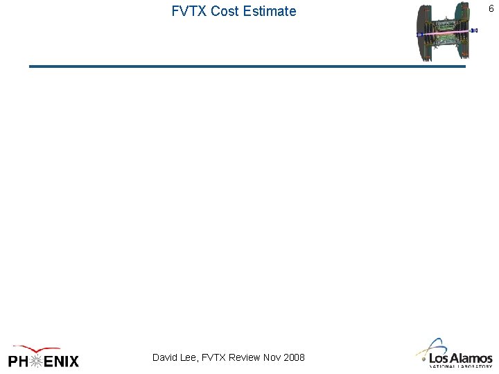 FVTX Cost Estimate David Lee, FVTX Review Nov 2008 6 