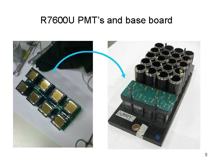 R 7600 U PMT’s and base board 5 