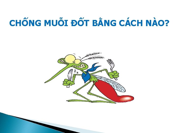 CHỐNG MUỖI ĐỐT BẰNG CÁCH NÀO? 