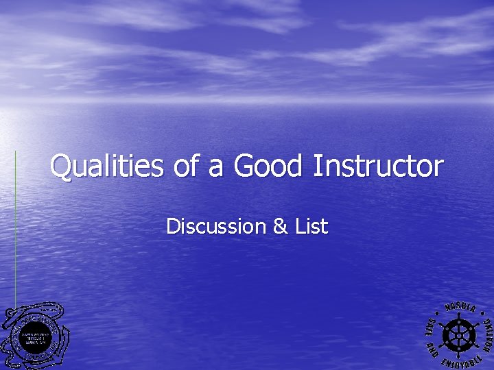 Qualities of a Good Instructor Discussion & List 