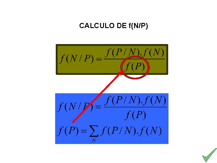 CALCULO DE f(N/P) 