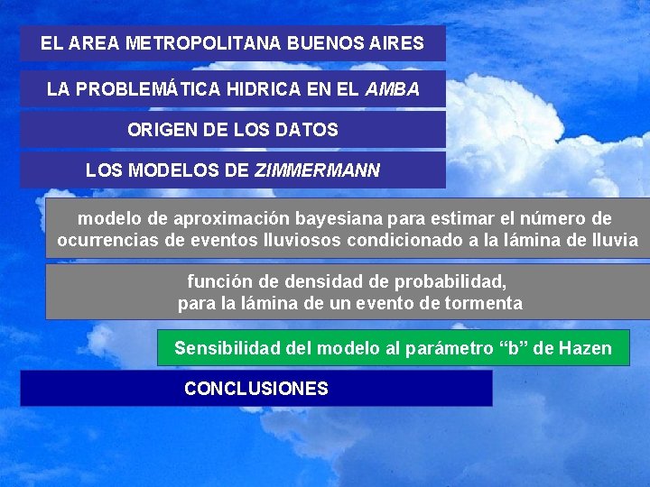 EL AREA METROPOLITANA BUENOS AIRES LA PROBLEMÁTICA HIDRICA EN EL AMBA ORIGEN DE LOS