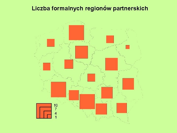 Liczba formalnych regionów partnerskich 