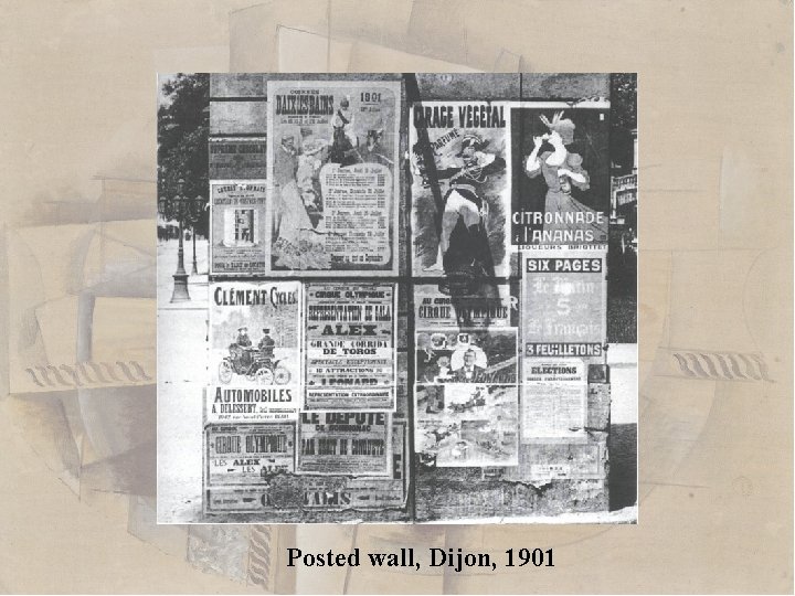 Posted wall, Dijon, 1901 