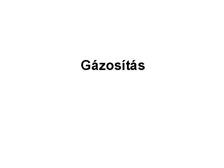 Gázosítás 