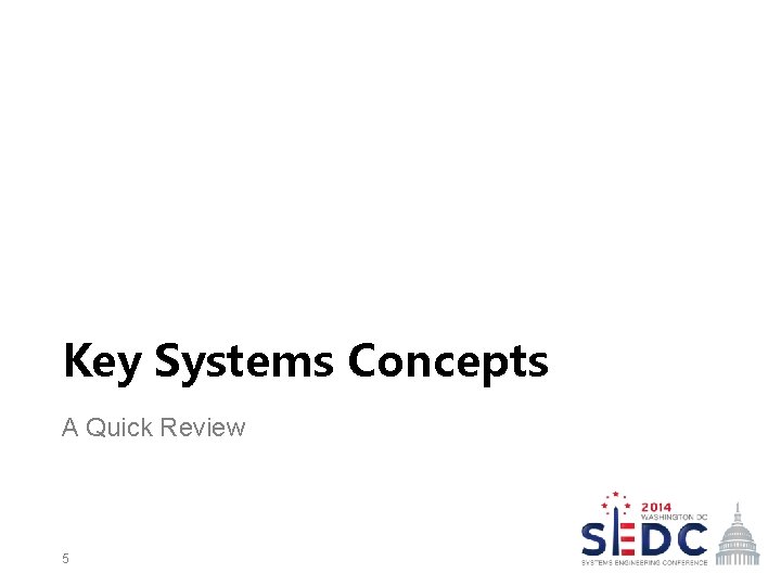 Key Systems Concepts A Quick Review 5 