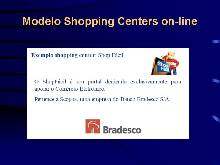 Modelo Shopping Centers on-line 