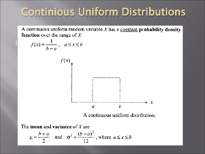 Continious Uniform Distributions � asdaf. 