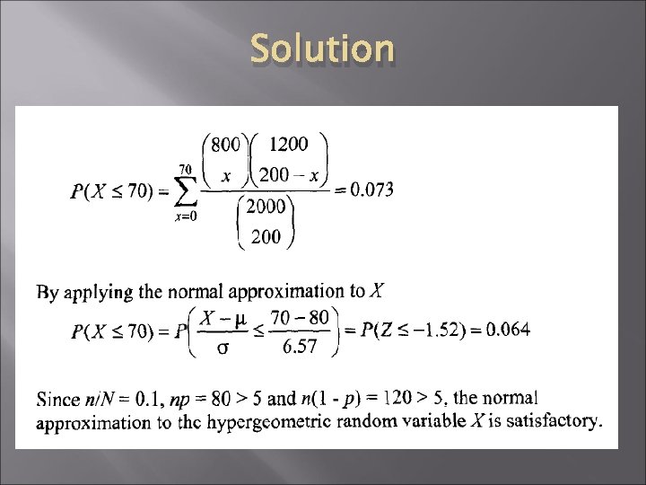 Solution 