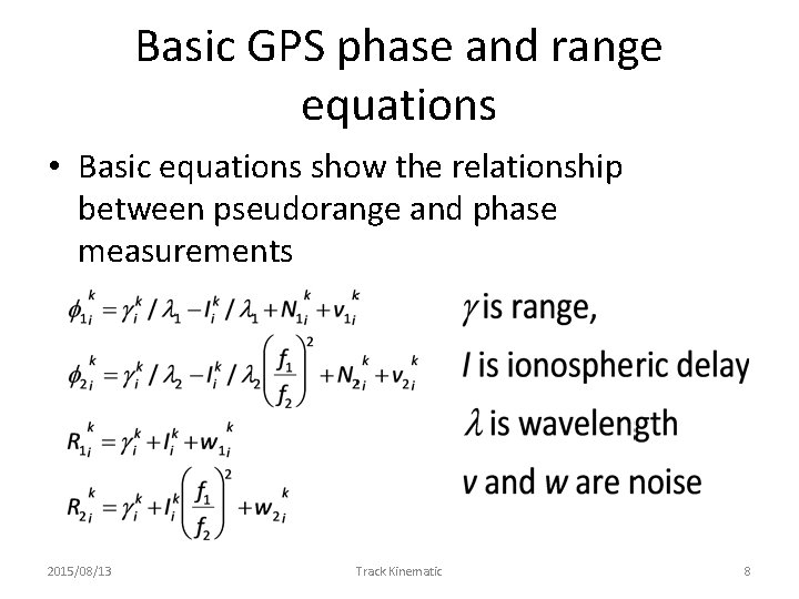 Introduction to and basics of processing with TRACK