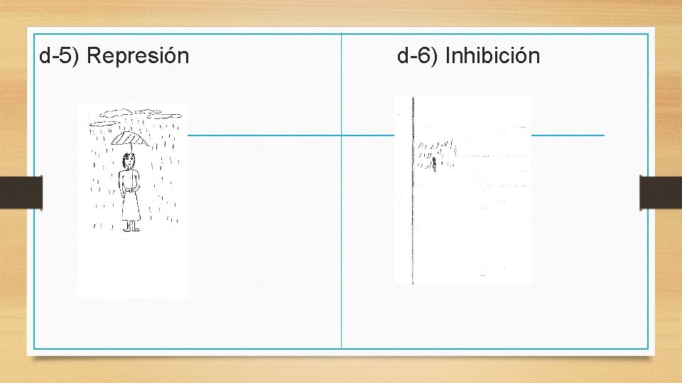 d-5) Represión d-6) Inhibición 