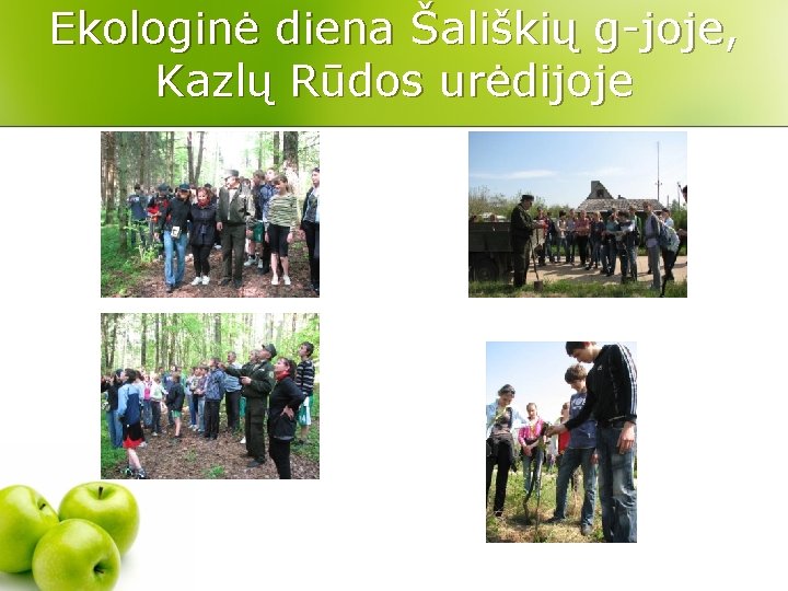 Ekologinė diena Šališkių g-joje, Kazlų Rūdos urėdijoje 