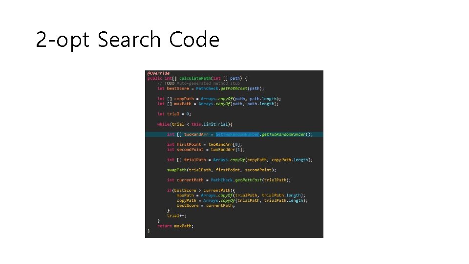 2 -opt Search Code 