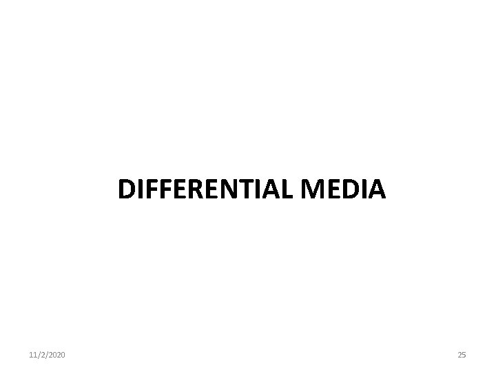 DIFFERENTIAL MEDIA 11/2/2020 25 