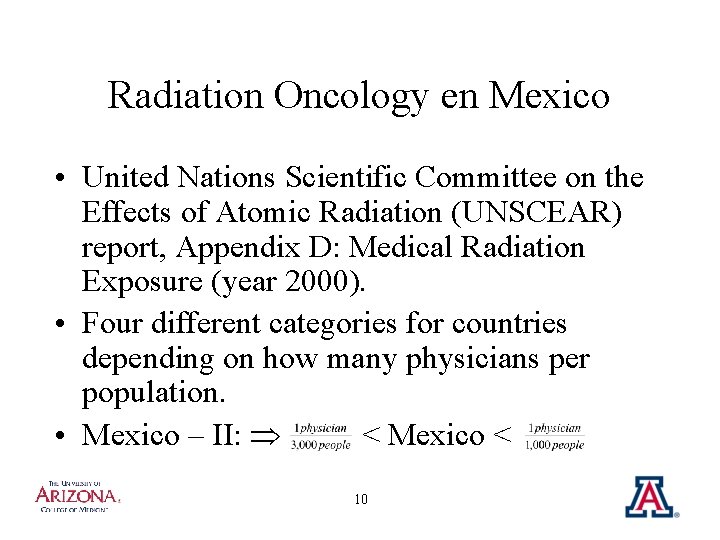 Radiation Oncology en Mexico • United Nations Scientific Committee on the Effects of Atomic