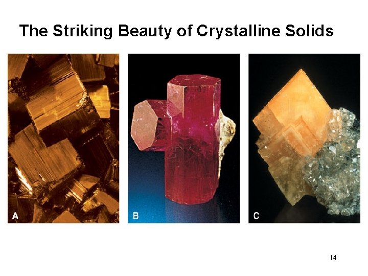 The Striking Beauty of Crystalline Solids 14 