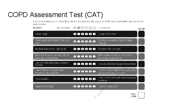 COPD Assessment Test (CAT) 