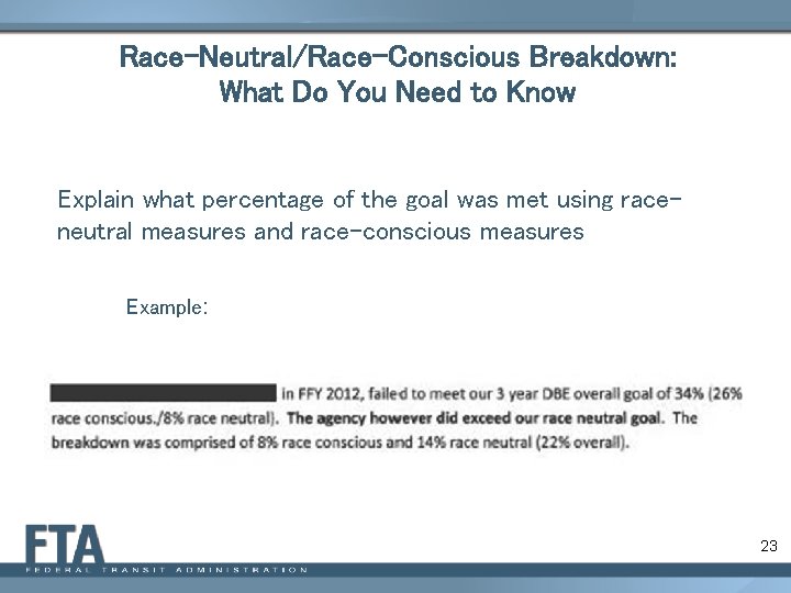 Race-Neutral/Race-Conscious Breakdown: What Do You Need to Know Explain what percentage of the goal