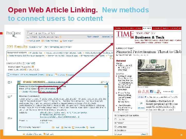 Open Web Article Linking. New methods to connect users to content 36 