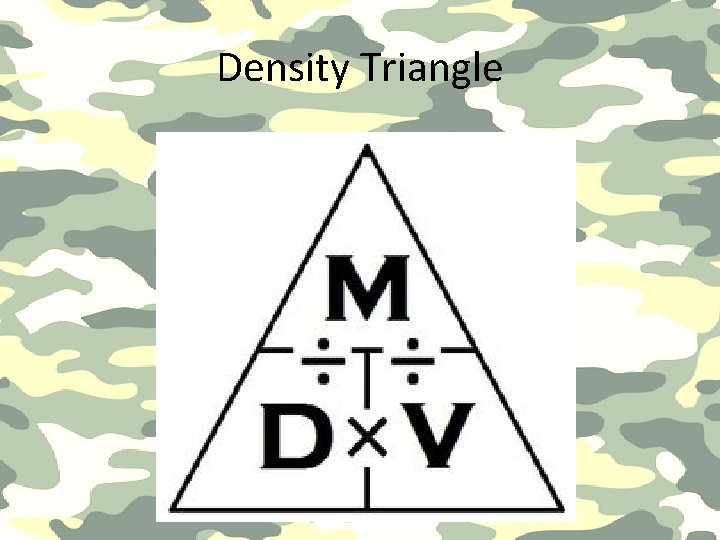 Density Triangle 