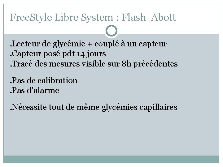 Free. Style Libre System : Flash Abott Lecteur de glycémie + couplé à un