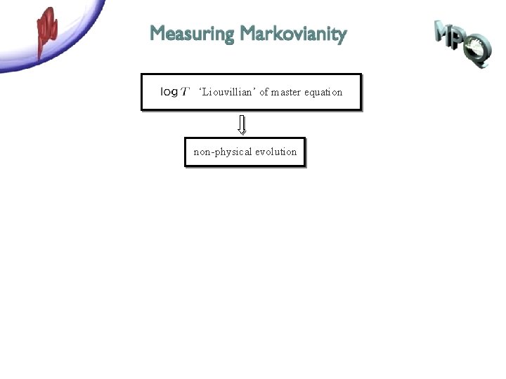 ‘Liouvillian’ of master equation non-physical evolution 