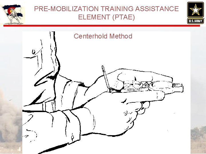 PRE-MOBILIZATION TRAINING ASSISTANCE ELEMENT (PTAE) Centerhold Method 