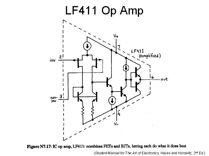 LF 411 Op Amp (Student Manual for The Art of Electronics, Hayes and Horowitz,