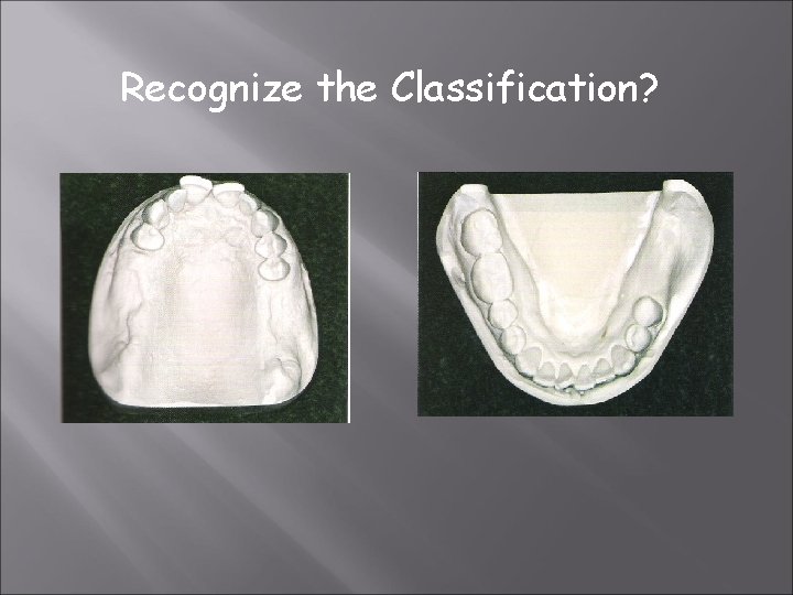 Recognize the Classification? 