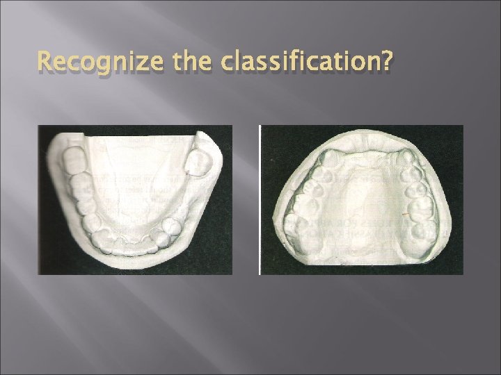 Recognize the classification? 