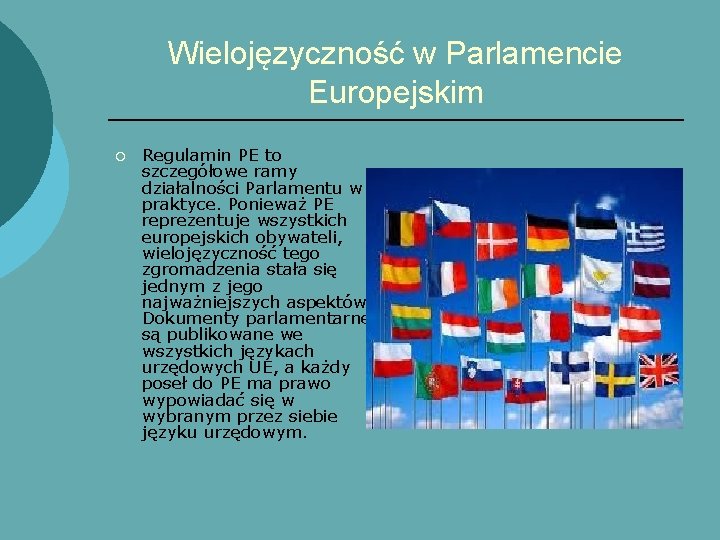 Wielojęzyczność w Parlamencie Europejskim ¡ Regulamin PE to szczegółowe ramy działalności Parlamentu w praktyce.