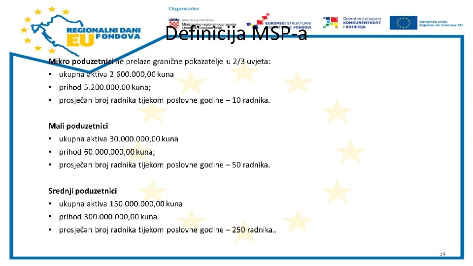 Definicija MSP-a 34 