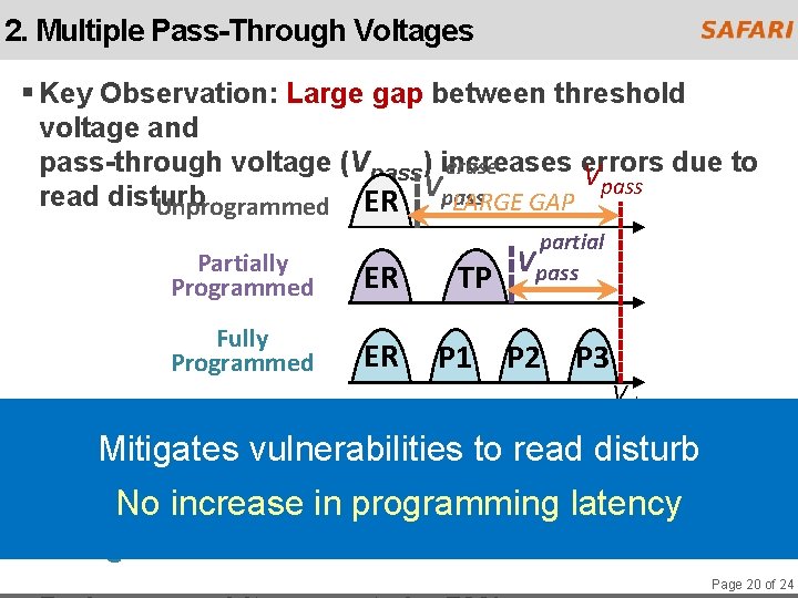 2. Multiple Pass-Through Voltages § Key Observation: Large gap between threshold voltage and pass-through