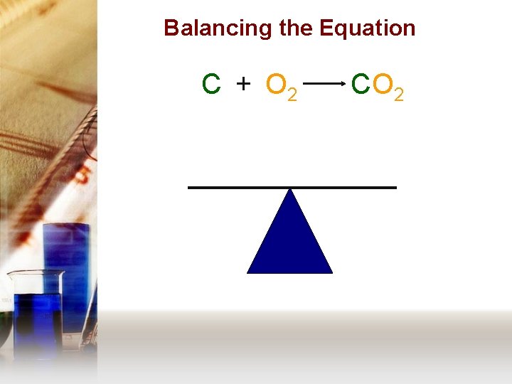 Balancing the Equation C + O 2 C O 2 