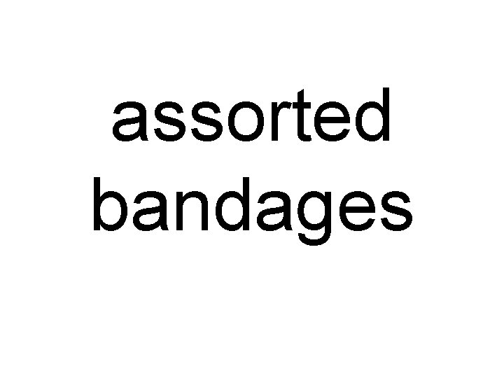 assorted bandages 