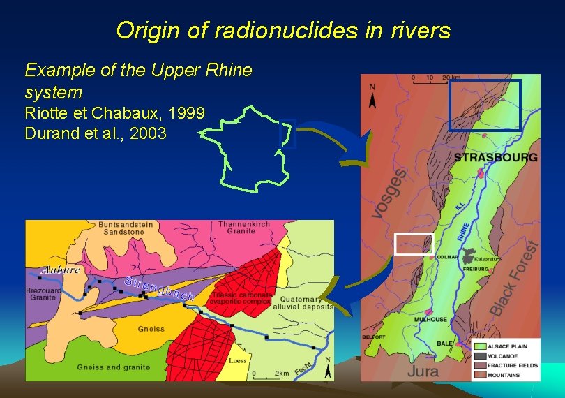 Origin of radionuclides in rivers Example of the Upper Rhine system Riotte et Chabaux,