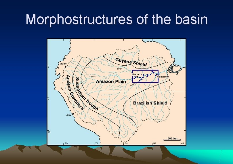 Morphostructures of the basin 