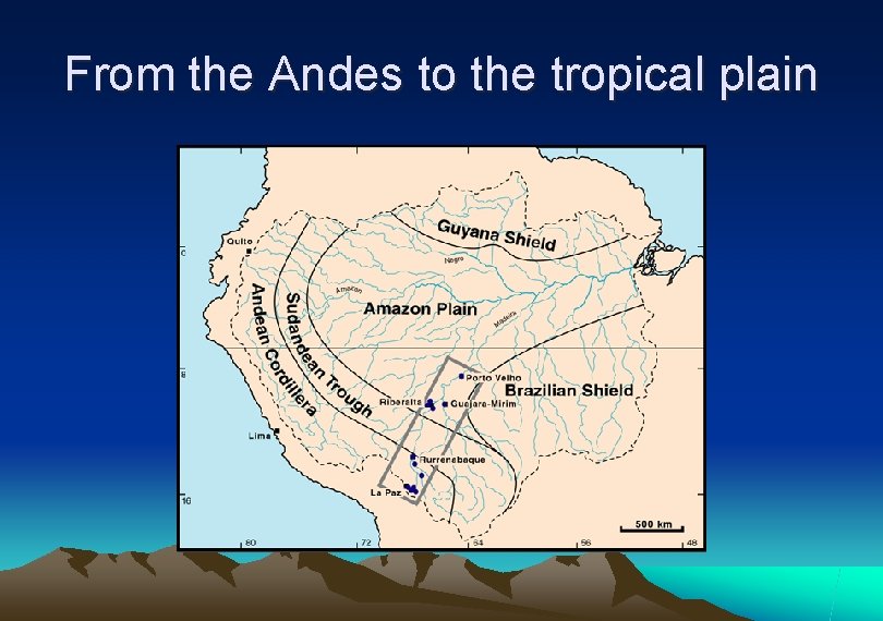 From the Andes to the tropical plain 