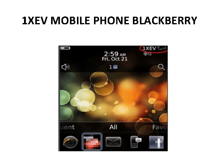 1 XEV MOBILE PHONE BLACKBERRY 