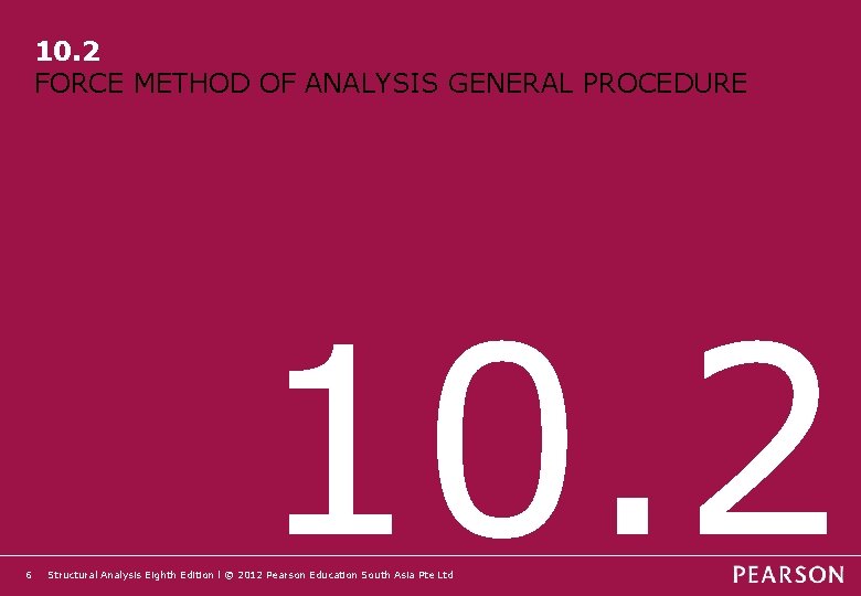10. 2 FORCE METHOD OF ANALYSIS GENERAL PROCEDURE 6 10. 2 Structural Analysis Eighth