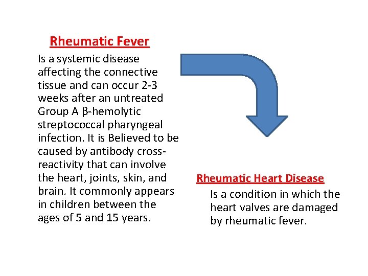 Rheumatic Fever Is a systemic disease affecting the connective tissue and can occur 2