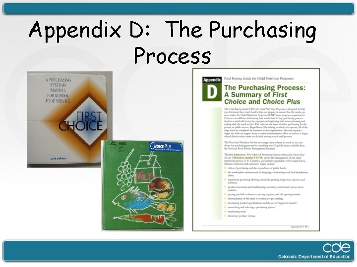 Appendix D: The Purchasing Process 