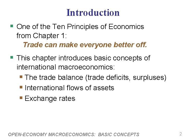 Introduction § One of the Ten Principles of Economics from Chapter 1: Trade can