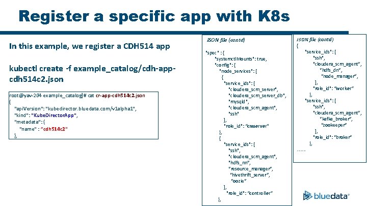 Register a specific app with K 8 s In this example, we register a