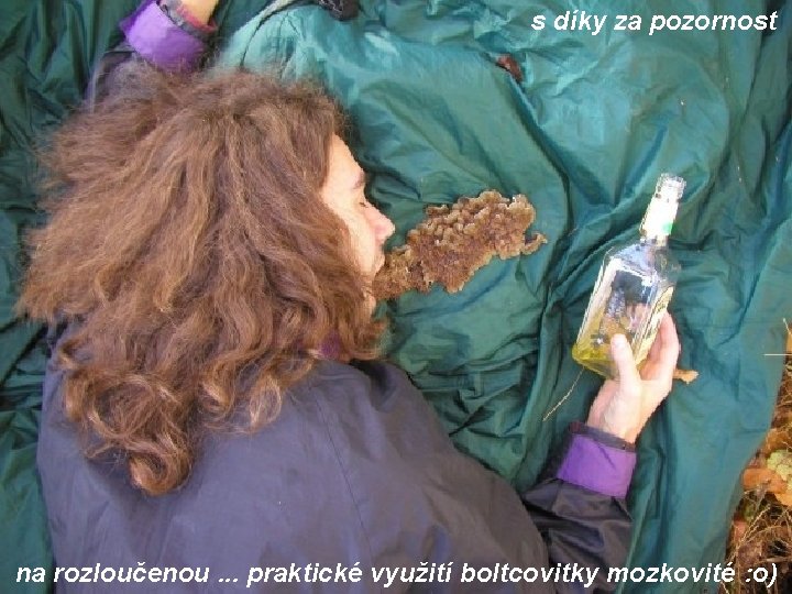 s díky za pozornost na rozloučenou. . . praktické využití boltcovitky mozkovité : o)