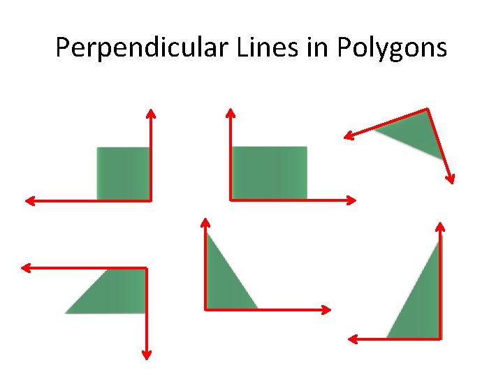 Perpendicular Lines in Polygons 