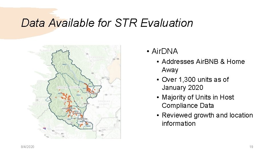 Data Available for STR Evaluation • Air. DNA • Addresses Air. BNB & Home