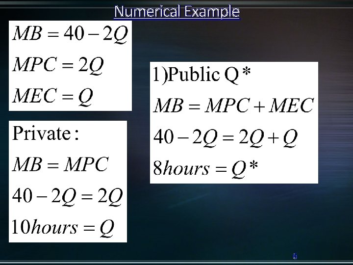 Numerical Example 6 