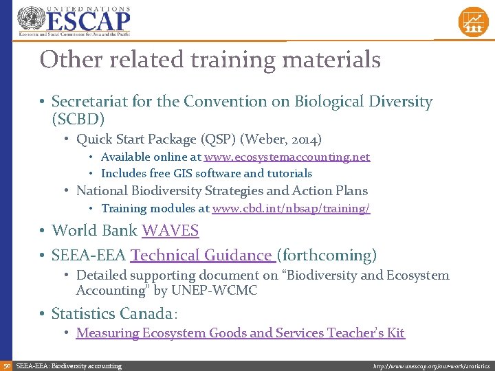 Other related training materials • Secretariat for the Convention on Biological Diversity (SCBD) •